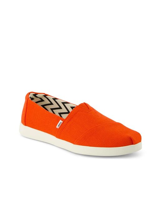 TOMS Orange Alpargata Plus Slipon