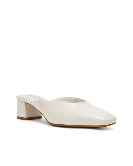 Anne Klein White Maeus Mule