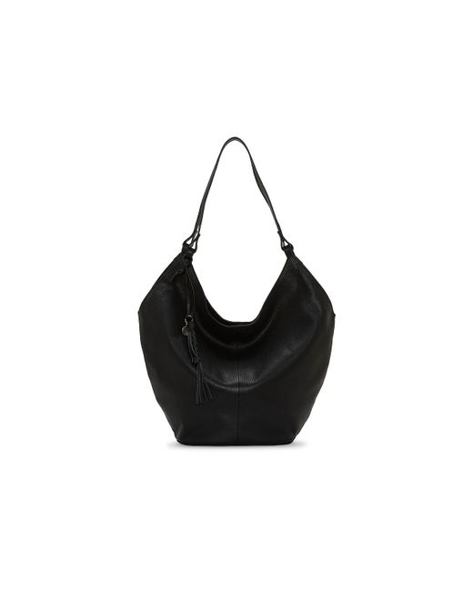 Lucky Brand Black Azbi Leather Hobo Bag