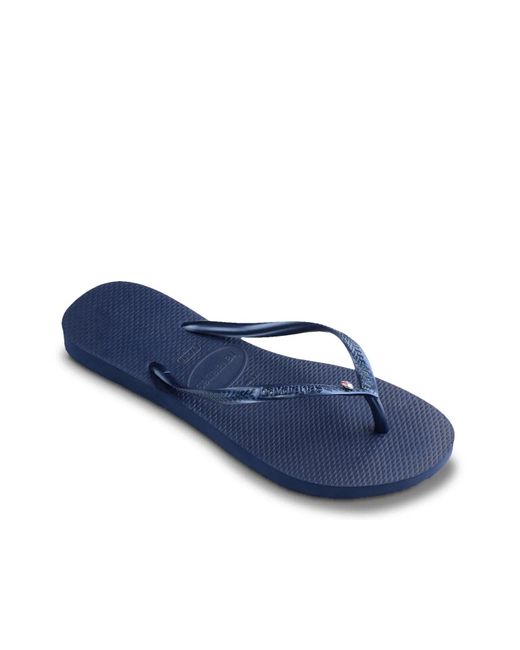 Havaianas Blue Slim Crystal Sw Ii Flip Flop
