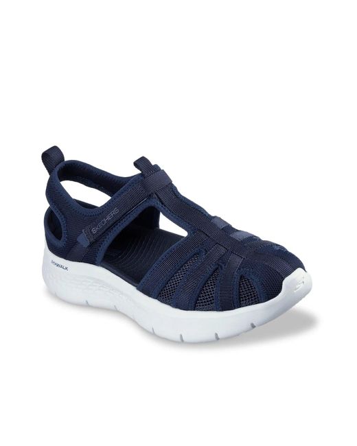 Skechers Blue Go Walk Flex Jill Fisherman Sandal