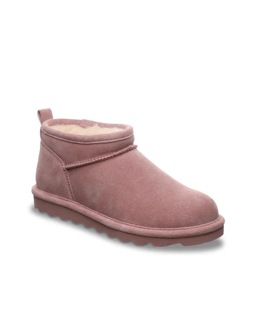 BEARPAW Pink Super Shorty Snow Boot