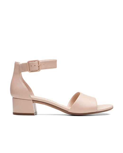 clarks block heel sandals