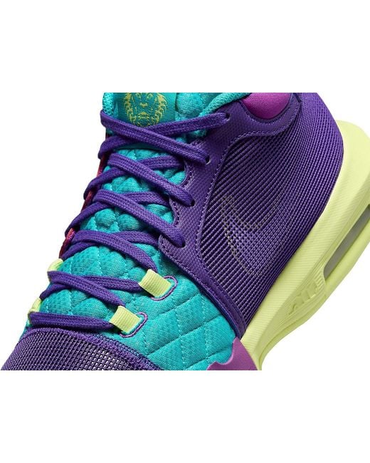 Nike Blue Lebron Witness 8 Basketball Shoe for men