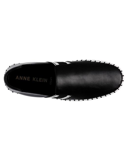 Anne Klein Black Rise Up Platform Sneaker