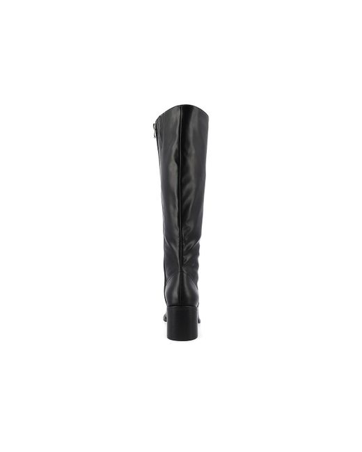 Journee Collection Black Romilly Extra Wide Calf Boot