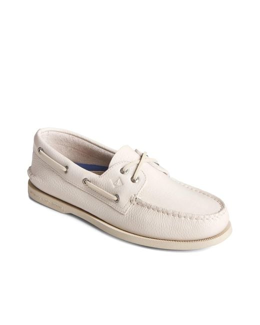Sperry Top-Sider Men's White Wide Width Authentic Original 2Eye