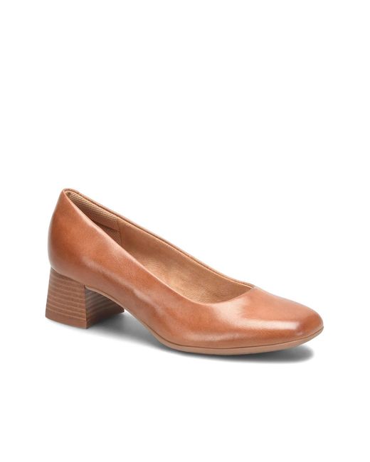 Comfortiva Brown Peach Pump