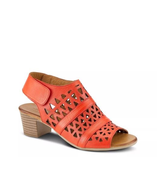 Spring Step Red Dorotha Sandal