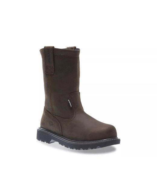 Wolverine Brown Floorhand Wellington Work Boot for men