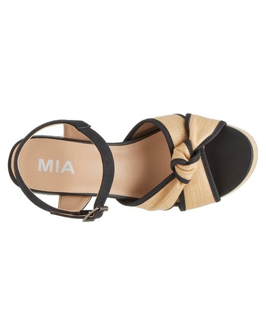 MIA Black Roxie Platform Sandal