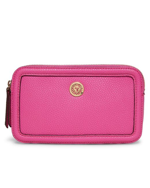 Anne Klein Synthetic Logo Lion Crossbody Bag in Hot Pink (Pink) Lyst