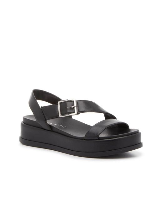 Kelly & Katie Black Zazi Wedge Sandal