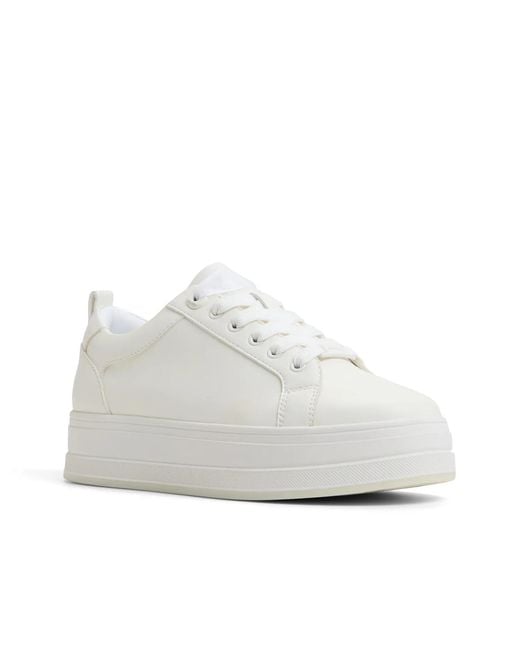 ALDO White Chic Comfort Platform Sneaker