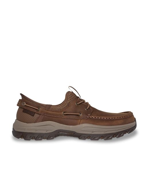 Skechers Brown Slip-ins Relaxed Fit Knowlson Shore Thing Moc Slip-on for men