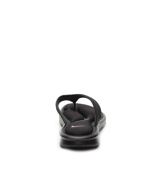 Nike Ultra Comfort Sandal In Black Black White Black Save 38