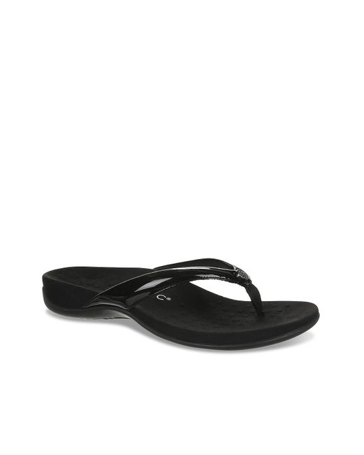vionic black flip flops