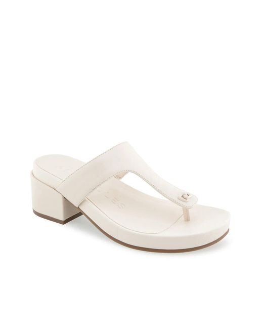 Aerosoles White Clio Sandal