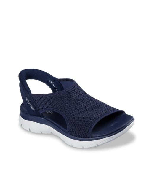 Skechers Blue Hands Free Slipins Summits Sweetly Evolved Sandal