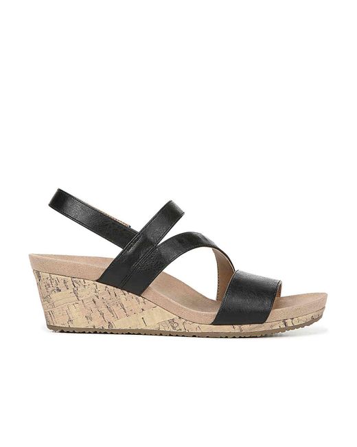 lifestride milly women's wedge sandals