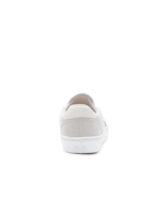 Vans White Asher Deluxe Slip-on Sneaker