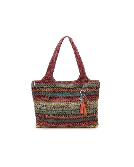 The Sak Red Crochet Shoulder Bag