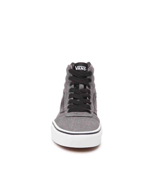 Vans Rubber Ward Hi High-top Sneaker in Grey Crosshatch Print (Gray) for  Men | Lyst