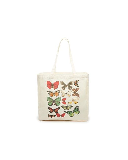 Mix No 6 White Butterfly Tote