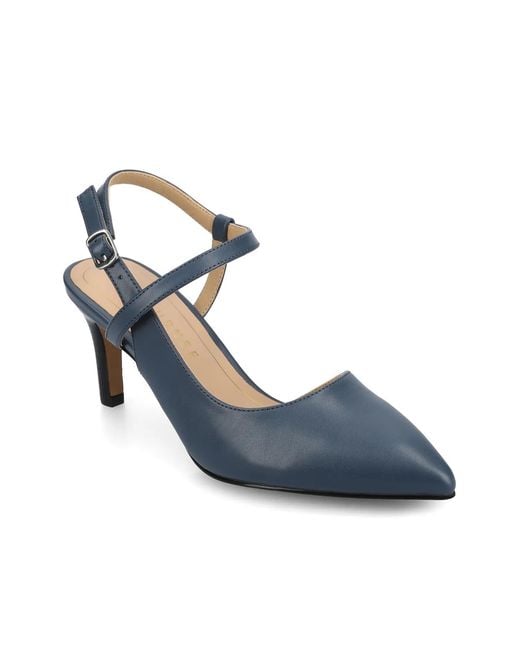 Journee Collection Blue Scipio Pump