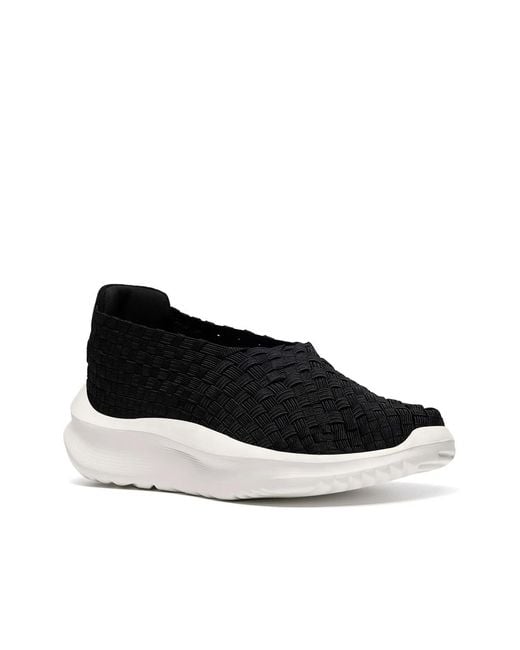 Clarks Black Cloudsteppers Solevana Weave Slipon