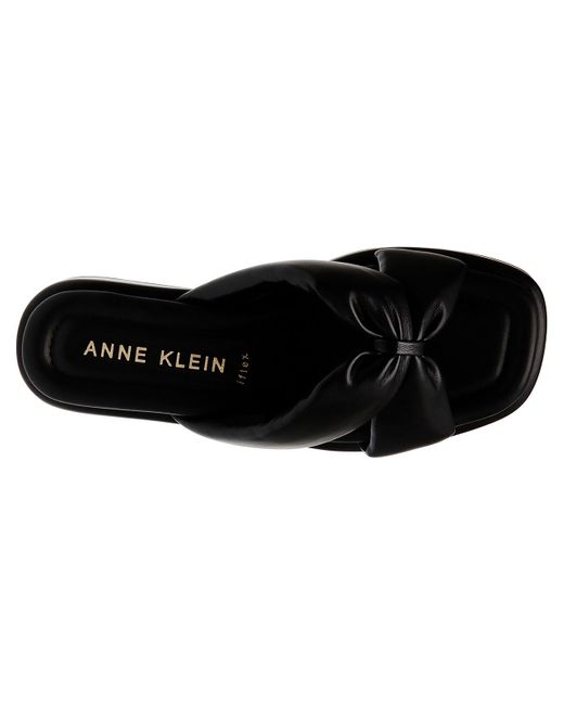 Anne Klein Black Avenue Sandal