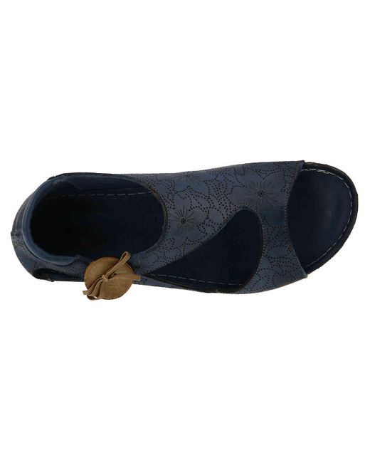 spring step blue sandals