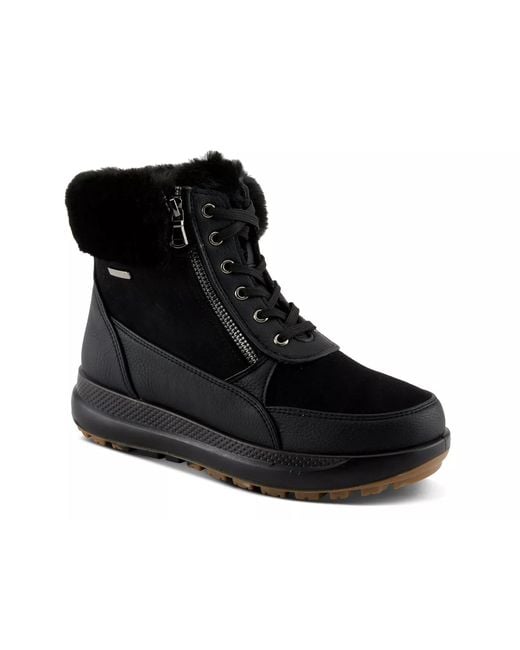 Flexus by Spring Step Black Burrell Waterproof Snow Boot
