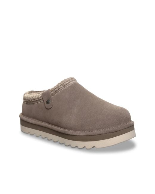 BEARPAW Gray Calista Slipper
