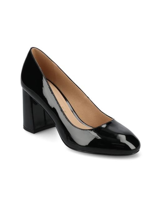 Journee Collection Black Seraphina Pump