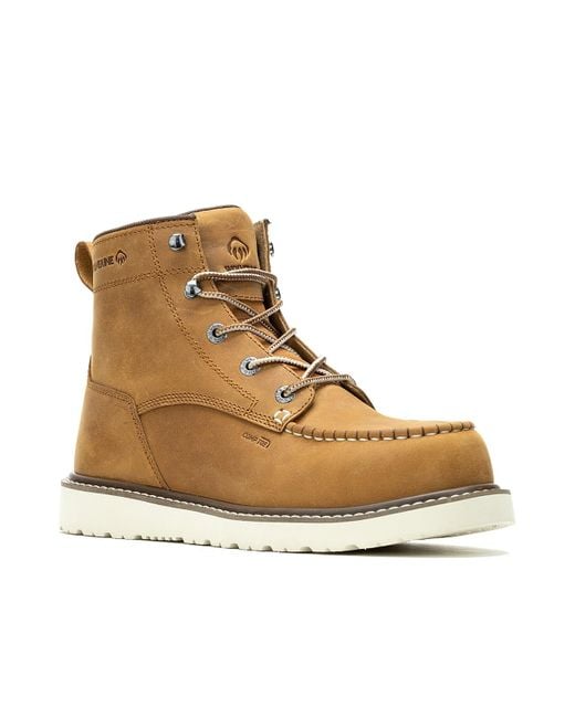 Wolverine Brown Trade Wedge Ul St Composite Toe Work Boot for men