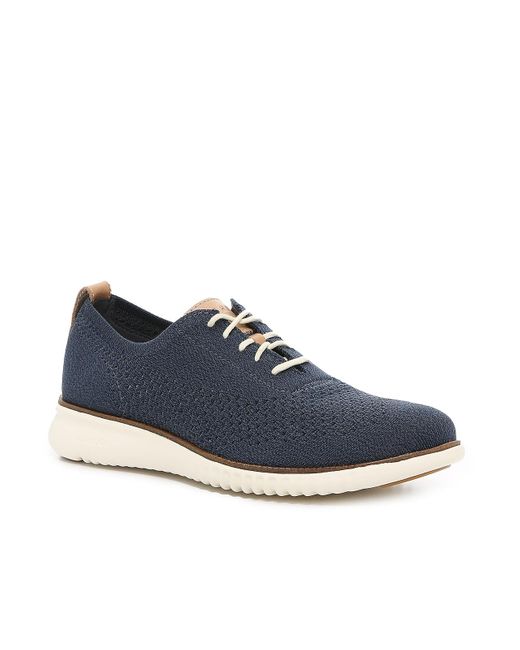 Cole Haan Synthetic 2.zero Grand Stitchlite Oxford in Navy (Blue) for ...