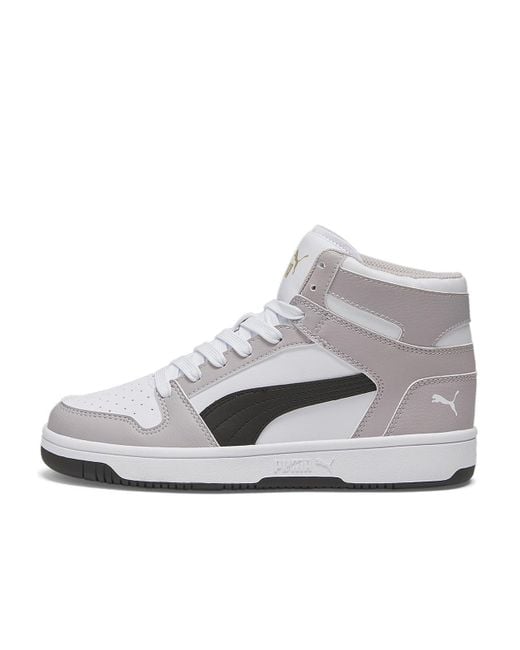 PUMA Gray Rebound Layup High-top Sneaker