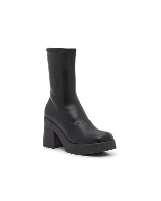 Steve Madden Black Katrina Platform Bootie