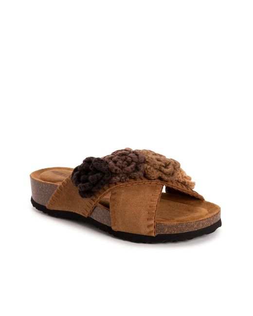 Muk Luks Brown Penelope Sandal