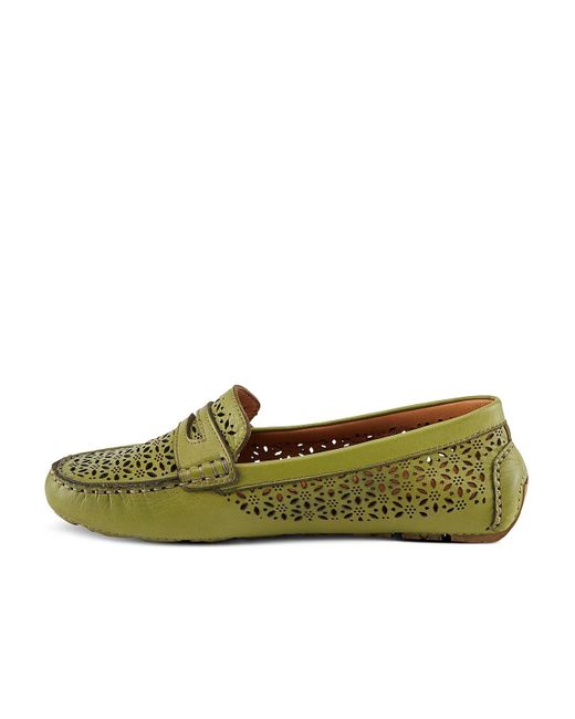 Spring Step Green Crain Moccasin