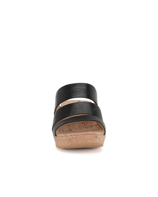 Kork-Ease Black Menzie Wedge Sandal