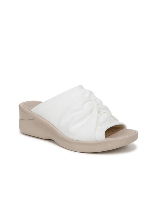 LifeStride White Smile Wedge Sandal