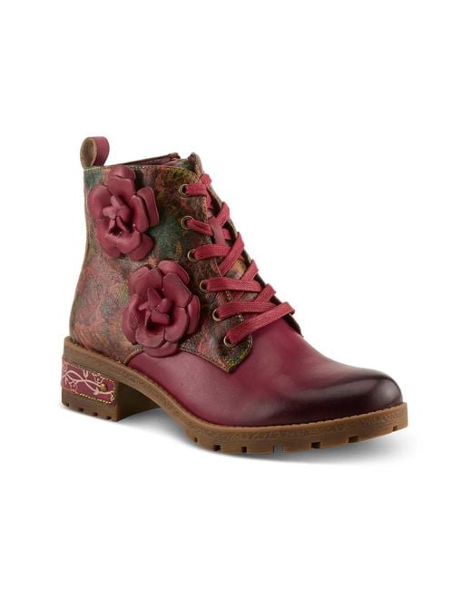 L'ARTISTE Red Martinela Bootie