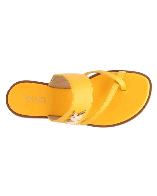 michael kors slippers yellow