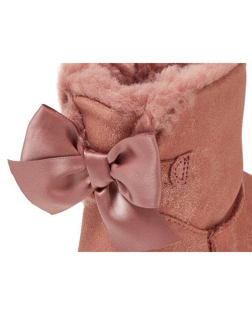 Ugg Brown Bailey Bow Mini Glimmer Bootie