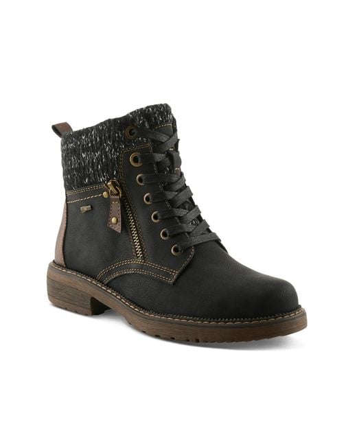 Spring Step Black Khazera Bootie