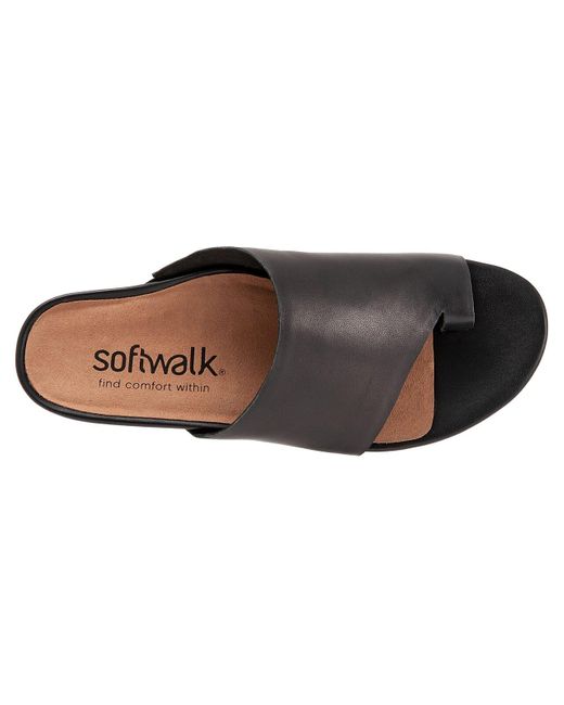 Softwalk® Black Corsica Sandal