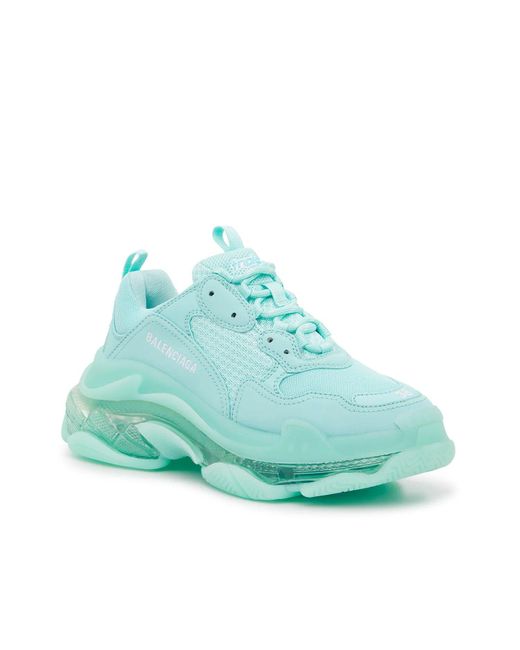 Balenciaga Women's Blue Triple S Sneaker
