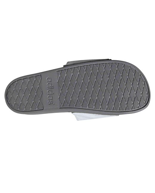  adidas  Adilette  Comfort  Slide Sandal  in White for Men Lyst
